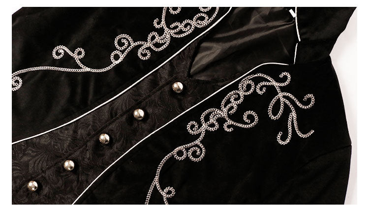 Gothic men's tuxedo costume for Halloween and themed events