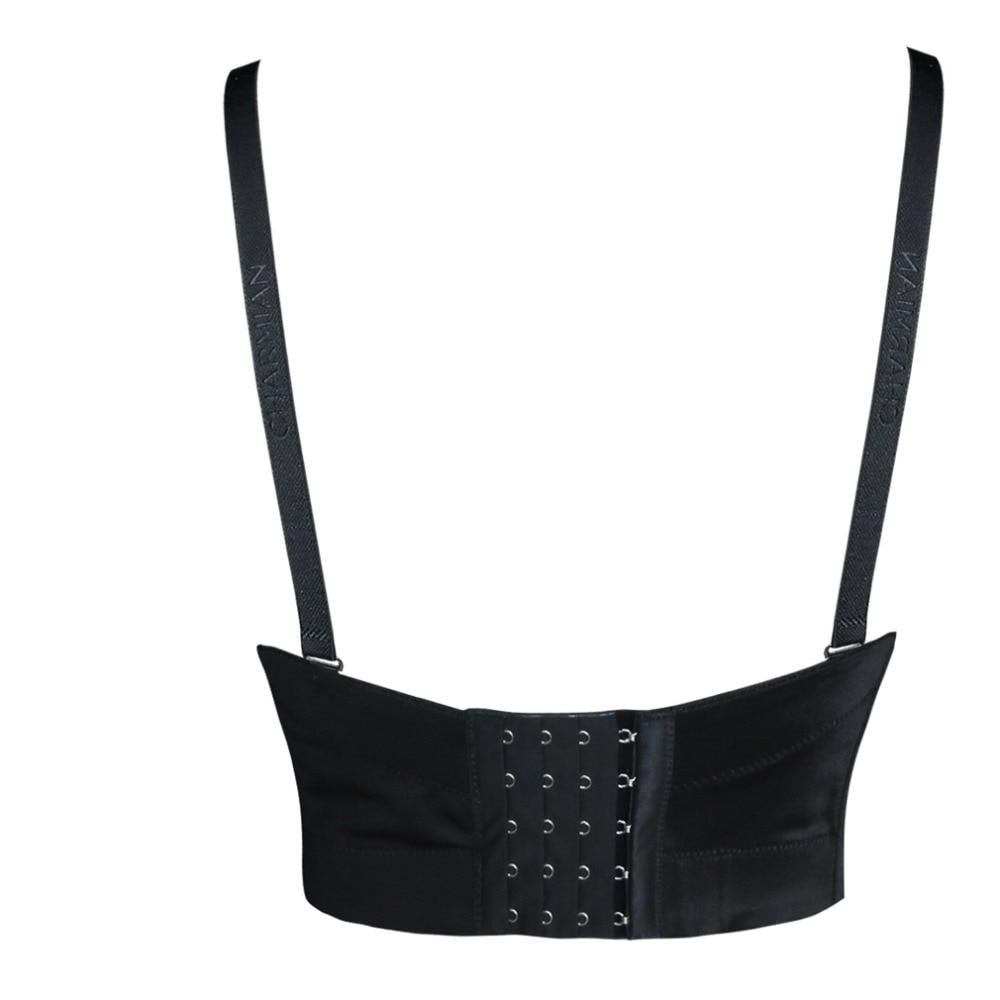 Women's sexy navel-baring vest bra top with chest wrap design