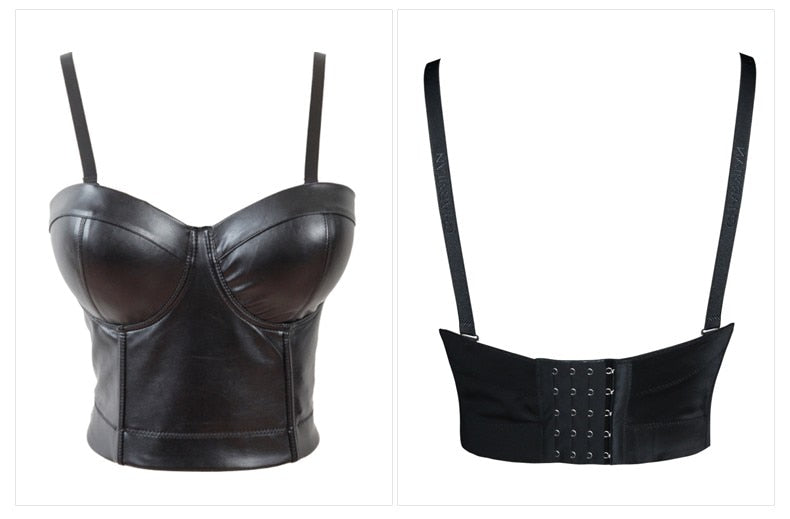 Women's sexy navel-baring vest bra top with chest wrap design