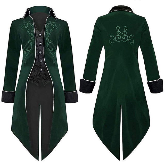 Gothic men's tuxedo costume for Halloween and themed events