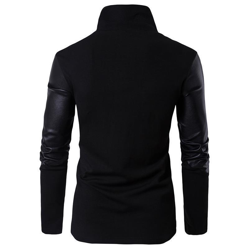 Men's slim fit stand collar sweater