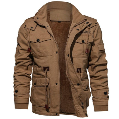 Men's hooded casual jacket