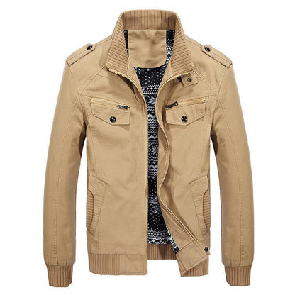 Stylish slim fit casual military jacket for men