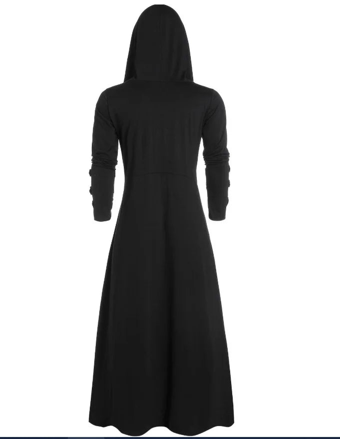 Men's gothic medieval retro edgy hooded costume jacket