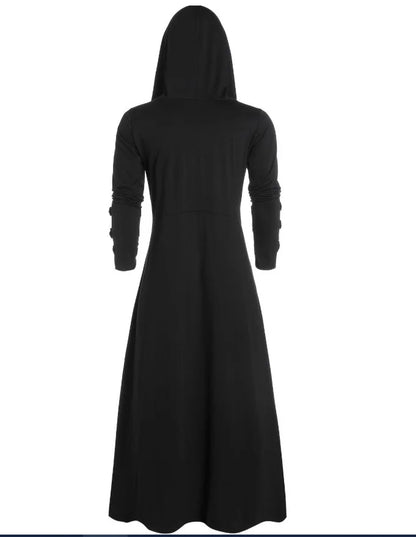 Men's gothic medieval retro edgy hooded costume jacket