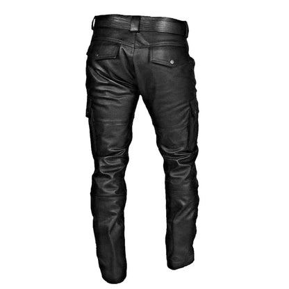 Men's gothic cargo pants with multiple pockets