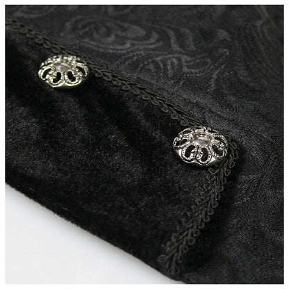Men's mid-length gothic medieval punk retro tuxedo