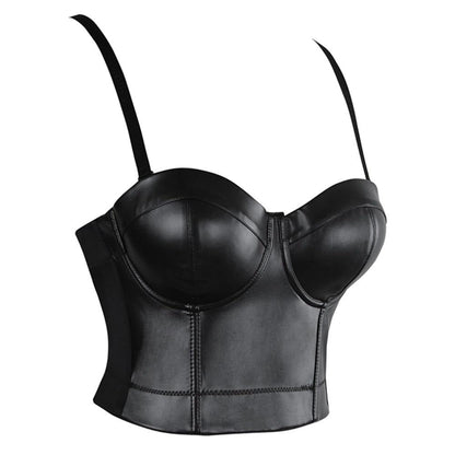 Women's sexy navel-baring vest bra top with chest wrap design
