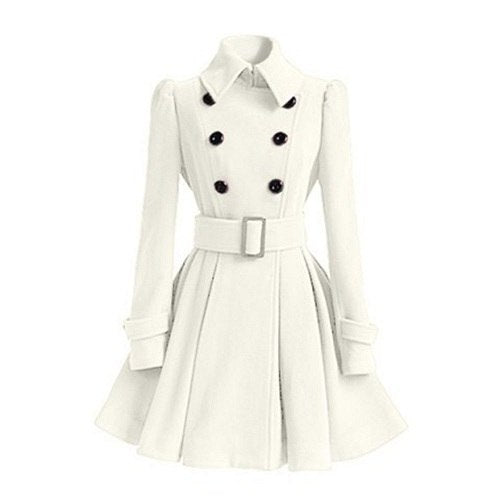 Women's gothic witch double-breasted coat with belt