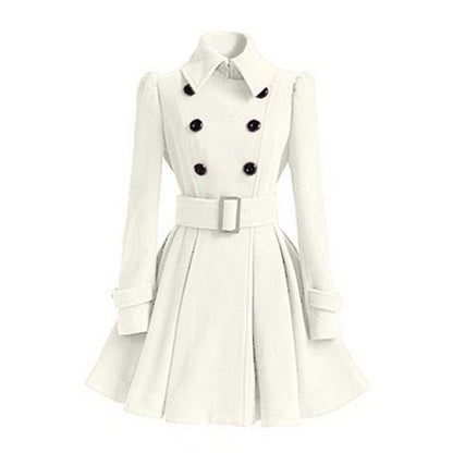 Women's gothic witch double-breasted coat with belt