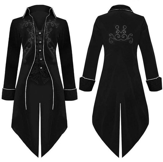 Gothic men's tuxedo costume for Halloween and themed events