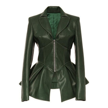 Women’s gothic corset blazer jacket with zipper front
