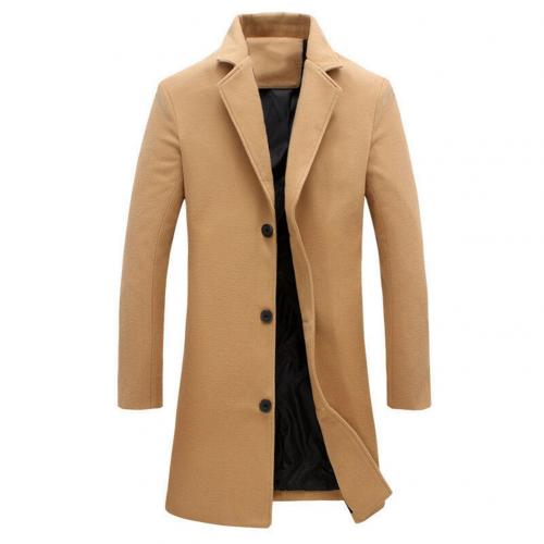 Men's slim fit long windbreaker coat