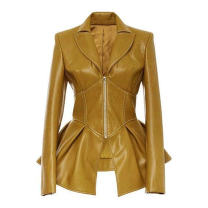 Women’s gothic corset blazer jacket with zipper front